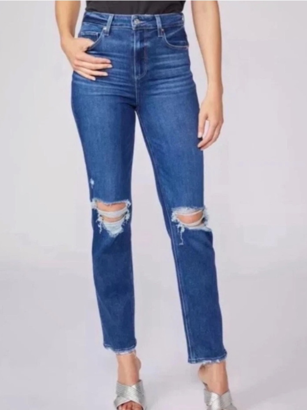 Margot Crop Paige Blue Denim Women's Jeans